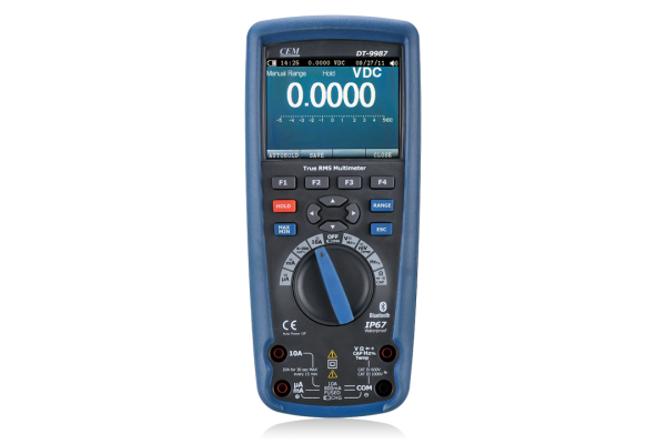 Multimetro Digital Portátil CEM DT-9987 True-RMS com Visor LCD Colorido TFT