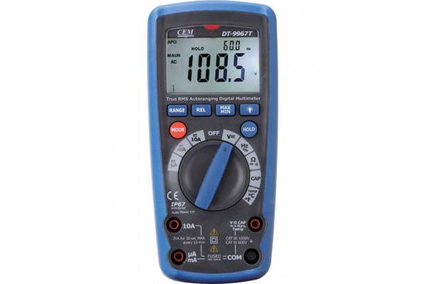 Multimetro Digital CEM DT-9967T True-RMS 6600 Contagens