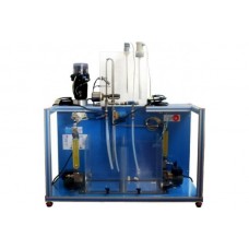 Bancada Didática de Controle de Processos Controlado por Computador com válvula de controle pneumática Edibon UCPCN