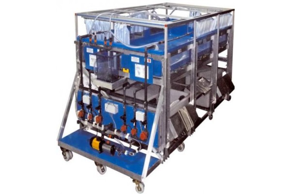 Equipamento de Sistemas Hidrológicos, Simulador de Chuva e Sistemas de Irrigação (4 x 2m) Controlado por Computador Edibon ESHC  