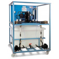 Unidade de refrigeração por compressão de vapor controlada por computador Edibon TRCVC